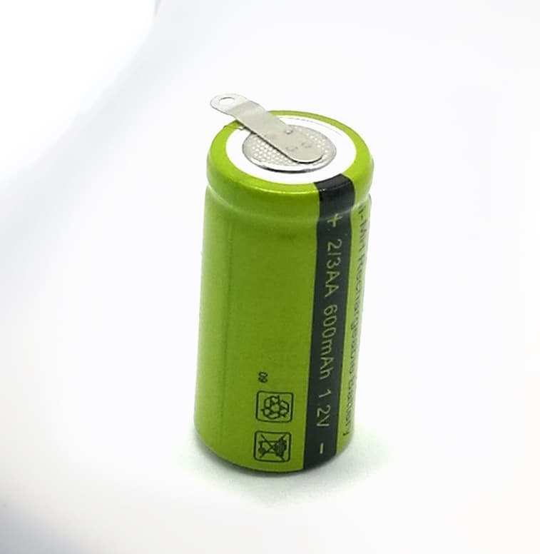 1.2V 600mAh AA电动剃须刀镍氢电池
