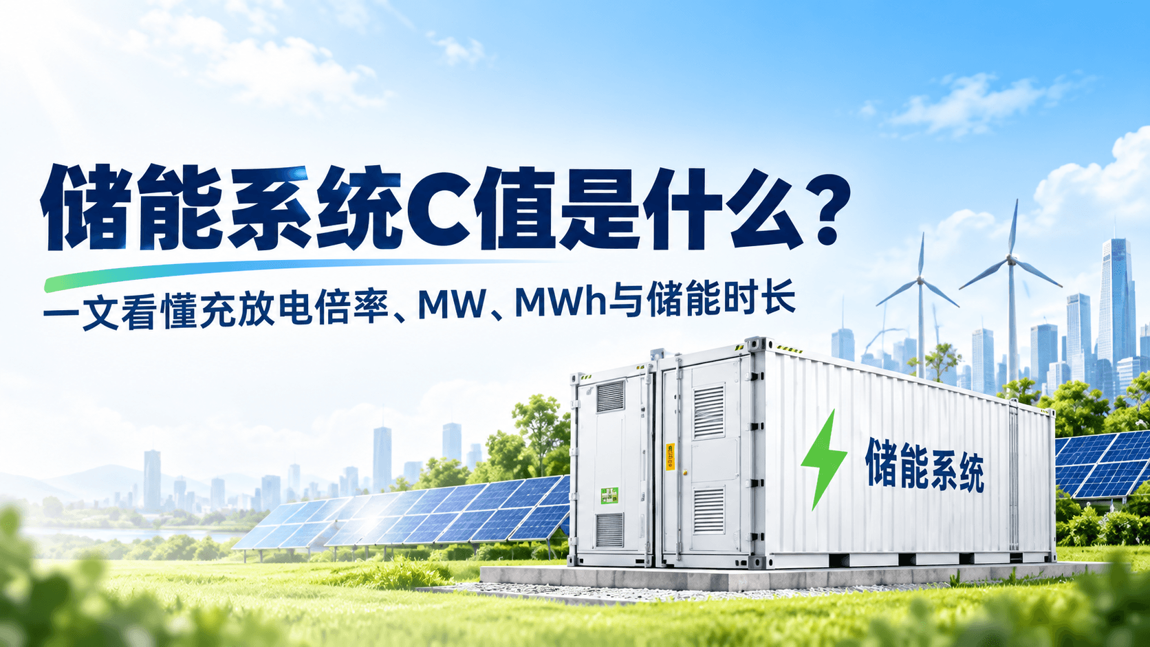 储能系统C值是什么?一文看懂充放电倍率、MW、MWh与储能时长